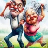 Crazy Funny Couple Diamond Painting