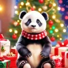 Cute Festive Panda Diamond Painting