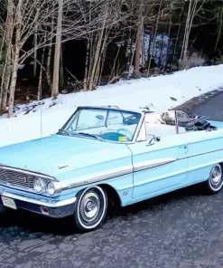 Cyan Ford Galaxie Diamond Painting