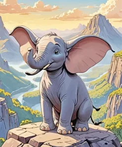 Dumbo The Elephant Diamond Painting