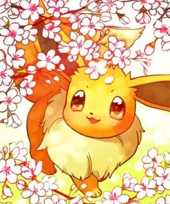 Eevee Bouquet Diamond Painting