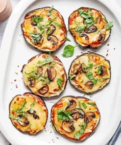 Eggplant Pizza Diamond Painting