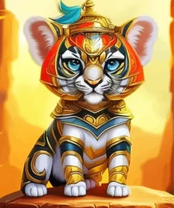 Egyptien Little Tiger Diamond Painting