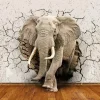 Elephant Breaking Through Wall Diamond Painting