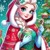 Elsa Frozen christmas Diamond Painting