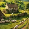 English Countryside Art Diamond Painting