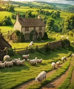 English Countryside Art Diamond Painting