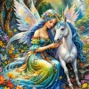 Fairy And Unicorn Art Diamond Painting