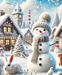 Falling Snow Diamond Painting