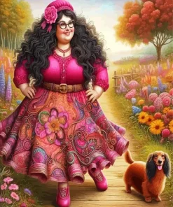 Fat Lady Diamond Painting