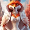 Female Fox Bride Diamond Painting