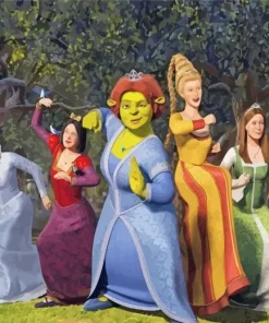 Fiona And Princesses Art Diamond Painting