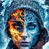 Fire And Ice Woman Diamond Painting