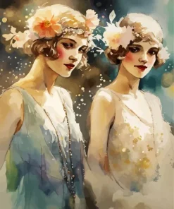Flapper Lady Diamond Painting