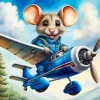 Flight Mouse Art Diamond Painting