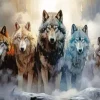 Flock Of Wolves Diamond Painting