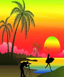 Florida Sunset Art Diamond Painting