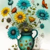 Flowers In Vase Art Diamond Painting