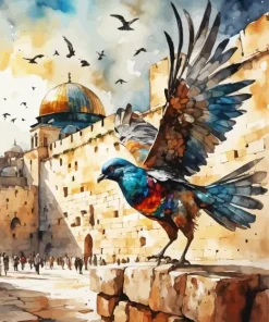 Flying Pigeon art Diamond Painting