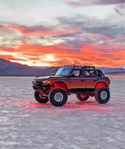 Ford Bronco At Sunset Diamond Painting