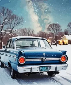 Ford Falcon Blue Diamond Painting