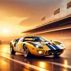 Ford GT40 Gold Diamond Painting