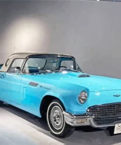 Ford Thunderbird Light Blue Art Diamond Painting