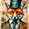 Fox Gentleman Art Diamond Painting