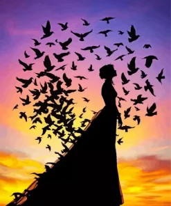 Freedom Silhouette Art Diamond Painting