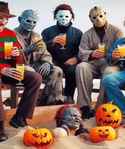 Friends Scary Art Diamond Painting