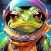 Frog In Space Art Diamond Painting