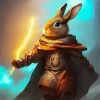Funny Bunny Warrior Diamond Painting