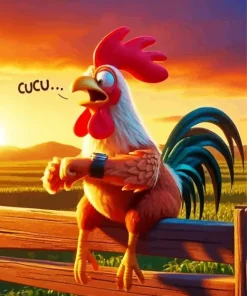Funny Chicken Art Diamond Painting