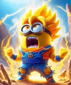 Funny Minion Dragon Ball Diamond Painting