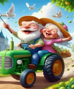 Funny Old Couple Diamond Painting