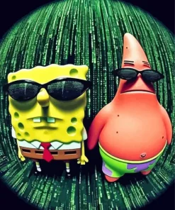 Funny Spongebob Art Diamond Painting