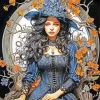 Gothic Girl Art Diamond Painting