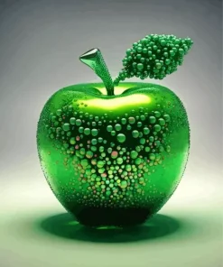 Green Apple Art Diamond Painting