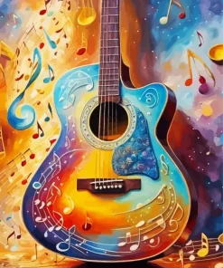 Guitar Art Diamond Painting