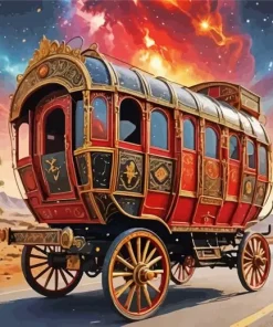 Gypsy Wagon Diamond Painting