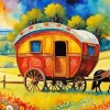 Gypsy Wagon Art Diamond Painting