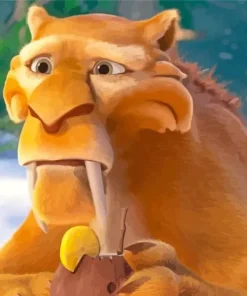 Ice Age Tiger Diego Diamond Painting