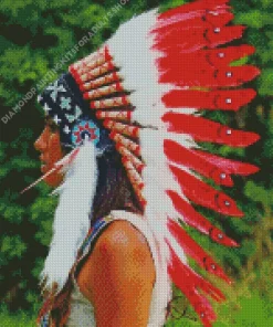 Indian Headdress Art Diamond Painting