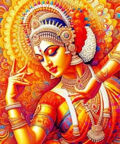 Indian Woman Dancing Diamond Painting