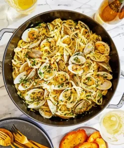 Italian Linguine Dish Diamond Painting