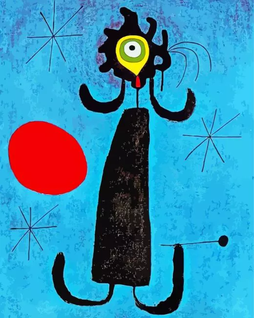 joan miro woman in front of the sun Diamond Dotz Joan Miro Woman In Front Of The Sun Diamond Painting