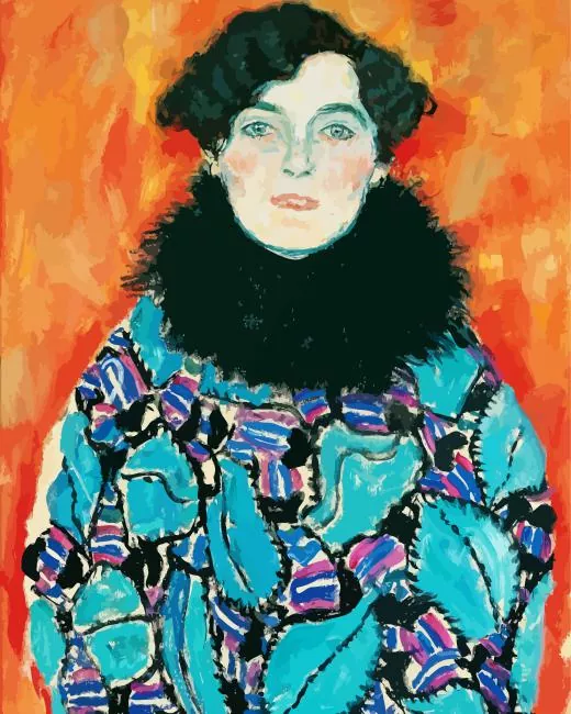 johanna staude by gustav klimt Diamond With Numbers Johanna Staude By Gustav Klimt Diamond Painting