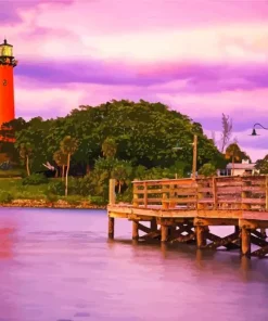 Jupiter Inlet Lighthouse Diamond Painting