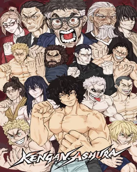 kengan ashura Diamond By Numbers Kengan Ashura Diamond Painting