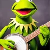 Kermit Playing Banjo Diamond Painting